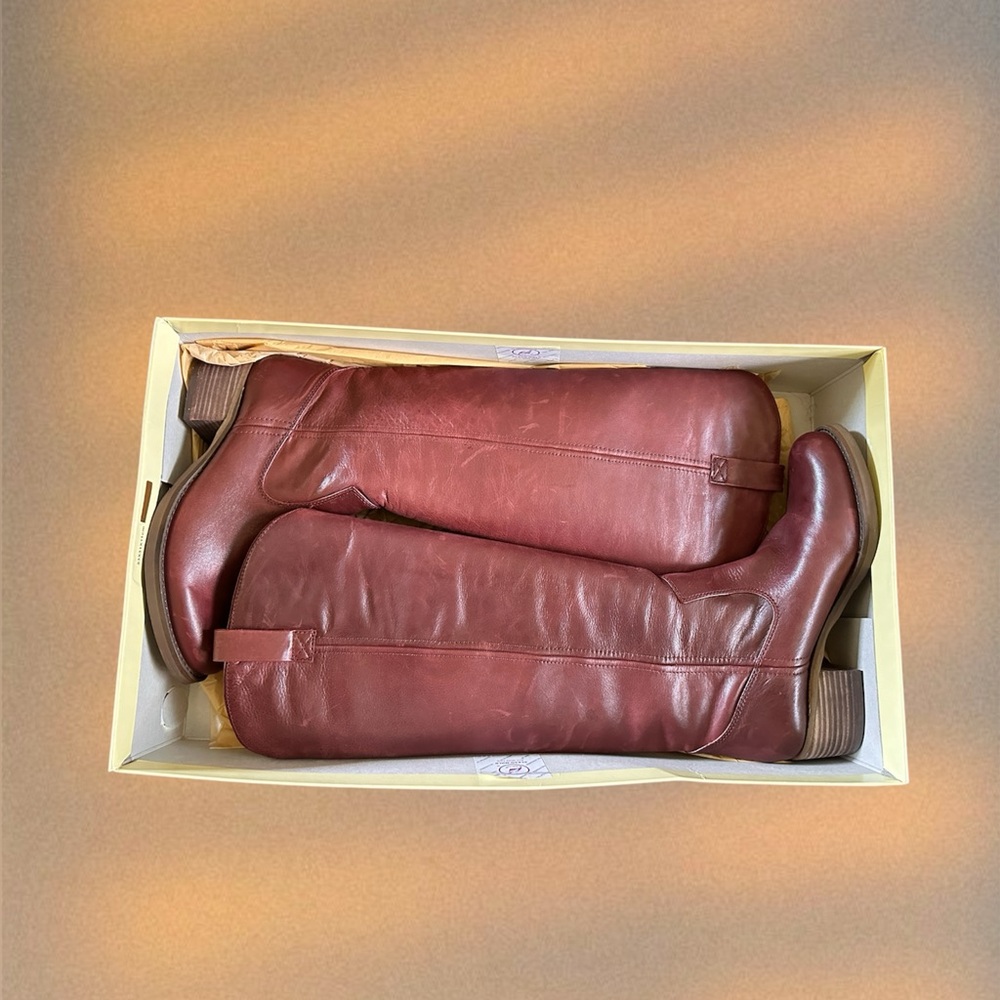 Lucky Brand Women's Burgundy Heeled Knee Boots